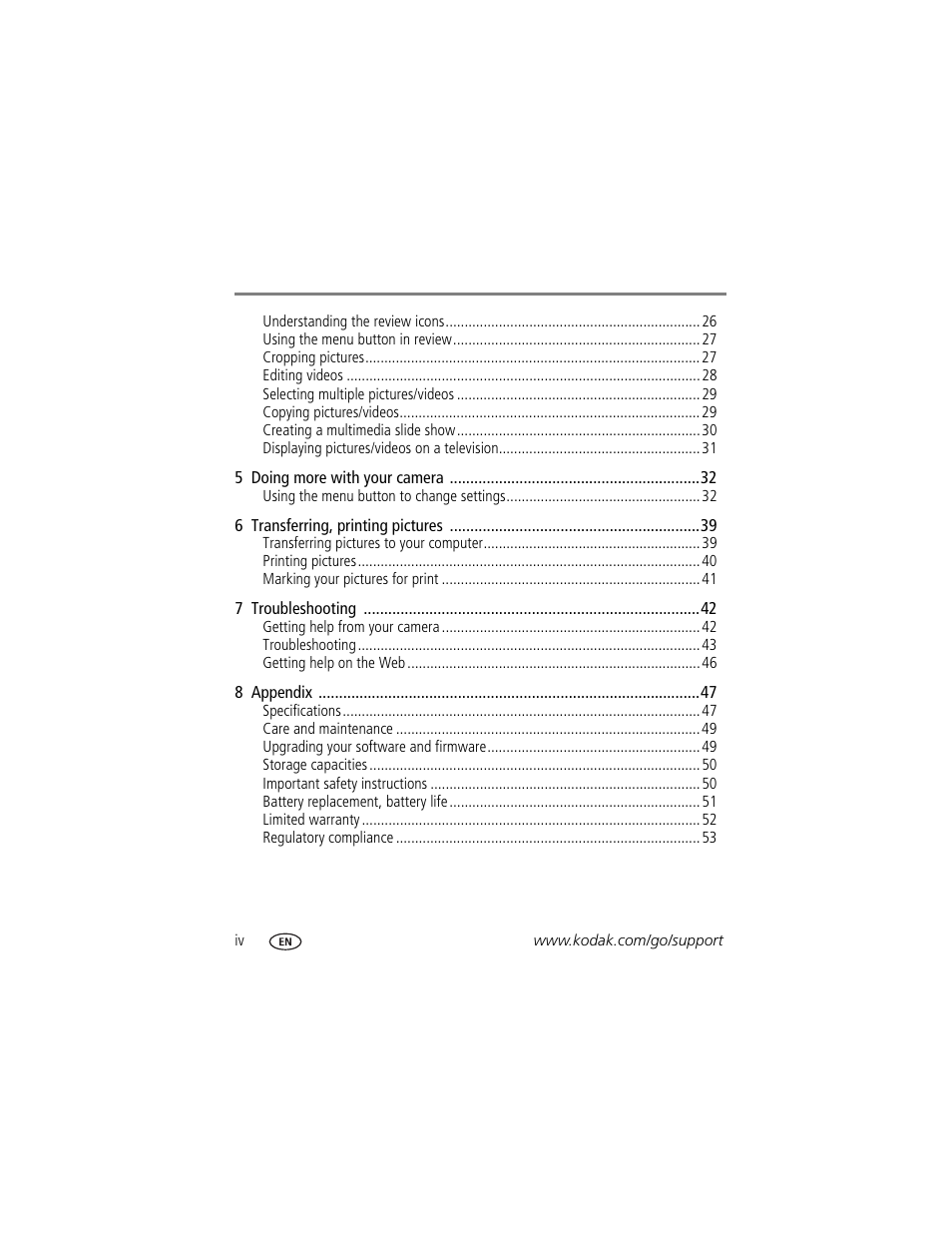 Kodak M590 User Manual | Page 6 / 67