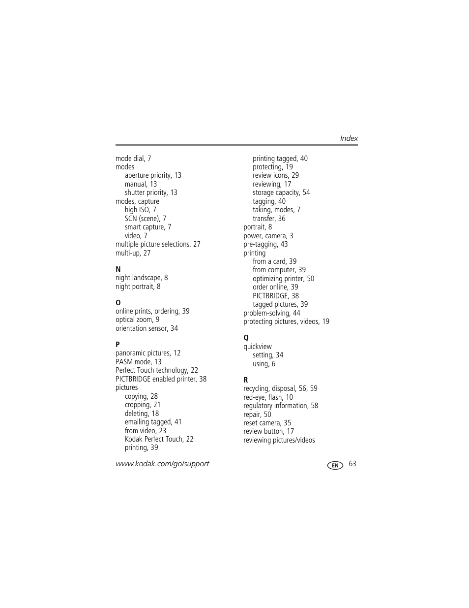 Kodak Z950 User Manual | Page 69 / 72