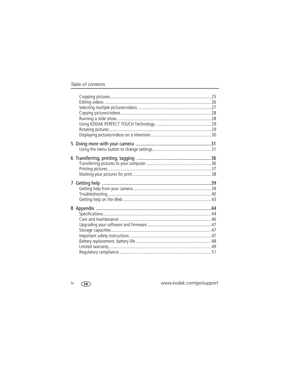 Kodak CD83 User Manual | Page 6 / 64