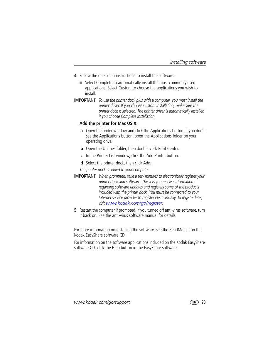 Kodak Printer Dock Plus User Manual | Page 29 / 66