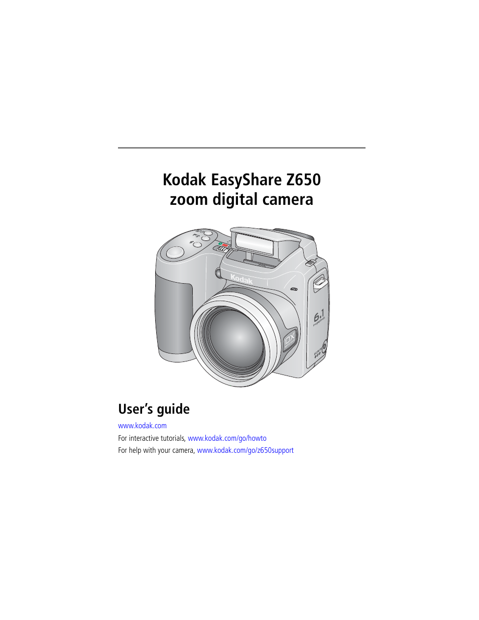 Kodak Z650 User Manual | 77 pages