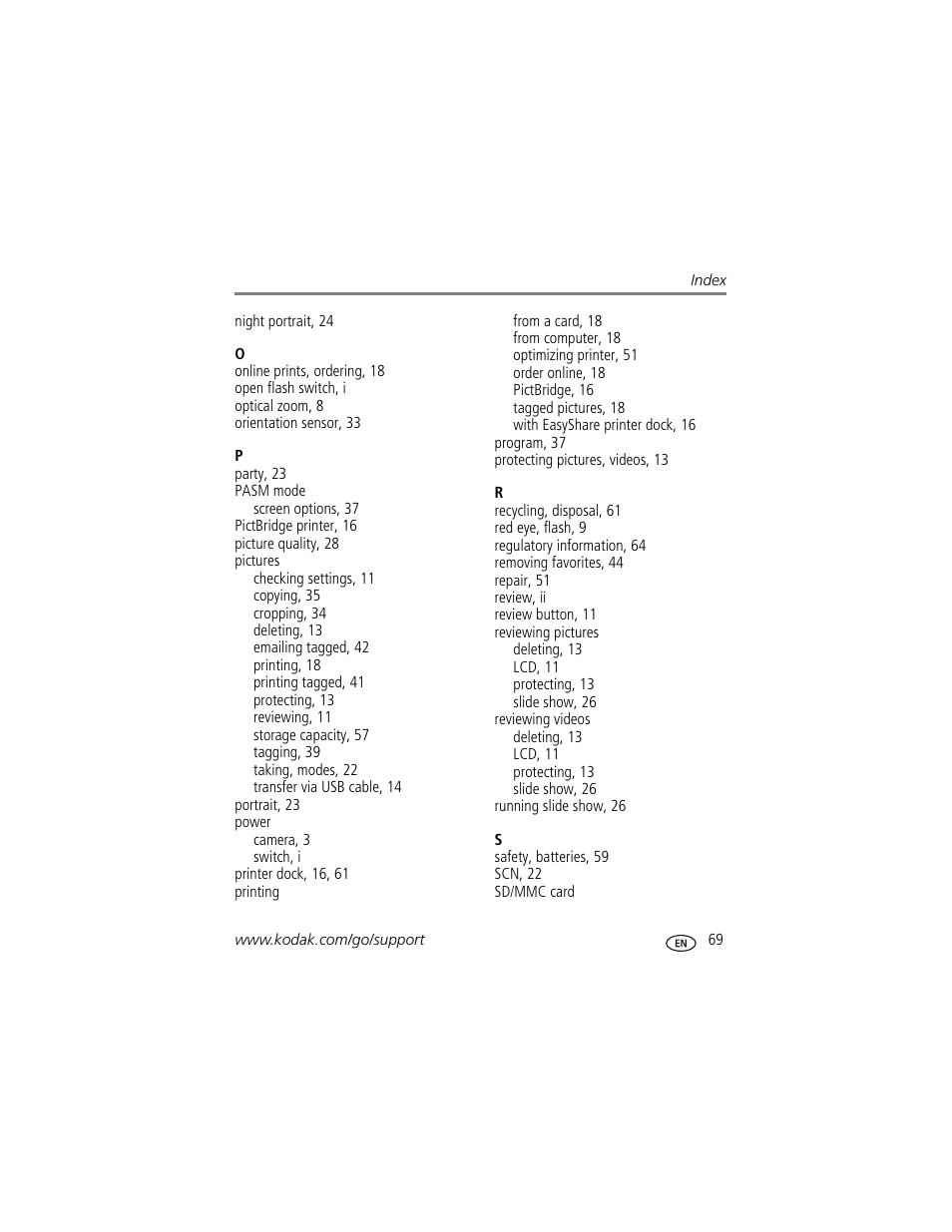 Kodak Z650 User Manual | Page 75 / 77