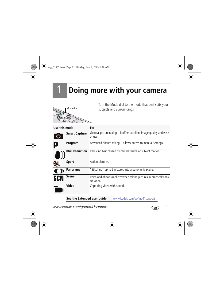 Doing more with your camera | Kodak MD41 User Manual | Page 11 / 23