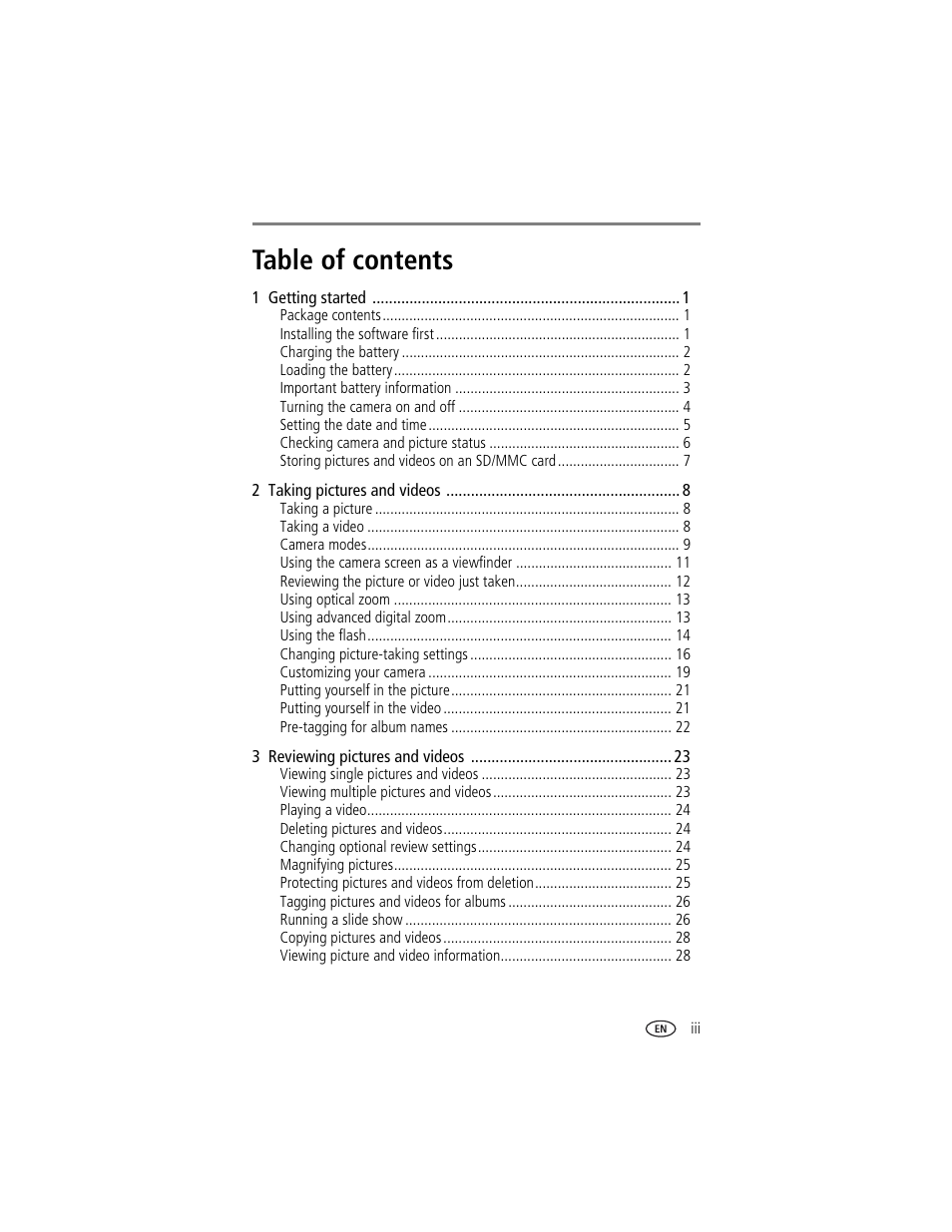 Kodak LS743 User Manual | Page 5 / 62