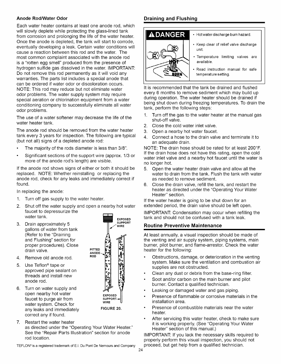 Adanger | A.O. Smith Water Heater User Manual | Page 24 / 36
