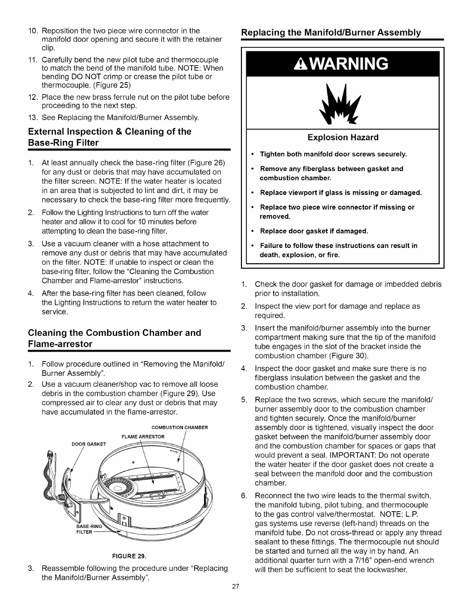 Awarning | A.O. Smith Water Heater User Manual | Page 27 / 36