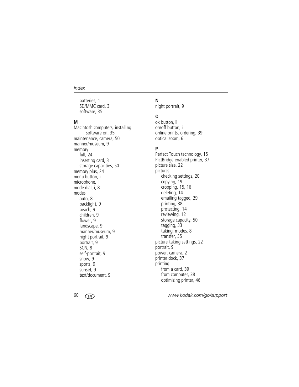 Kodak C513 User Manual | Page 66 / 69