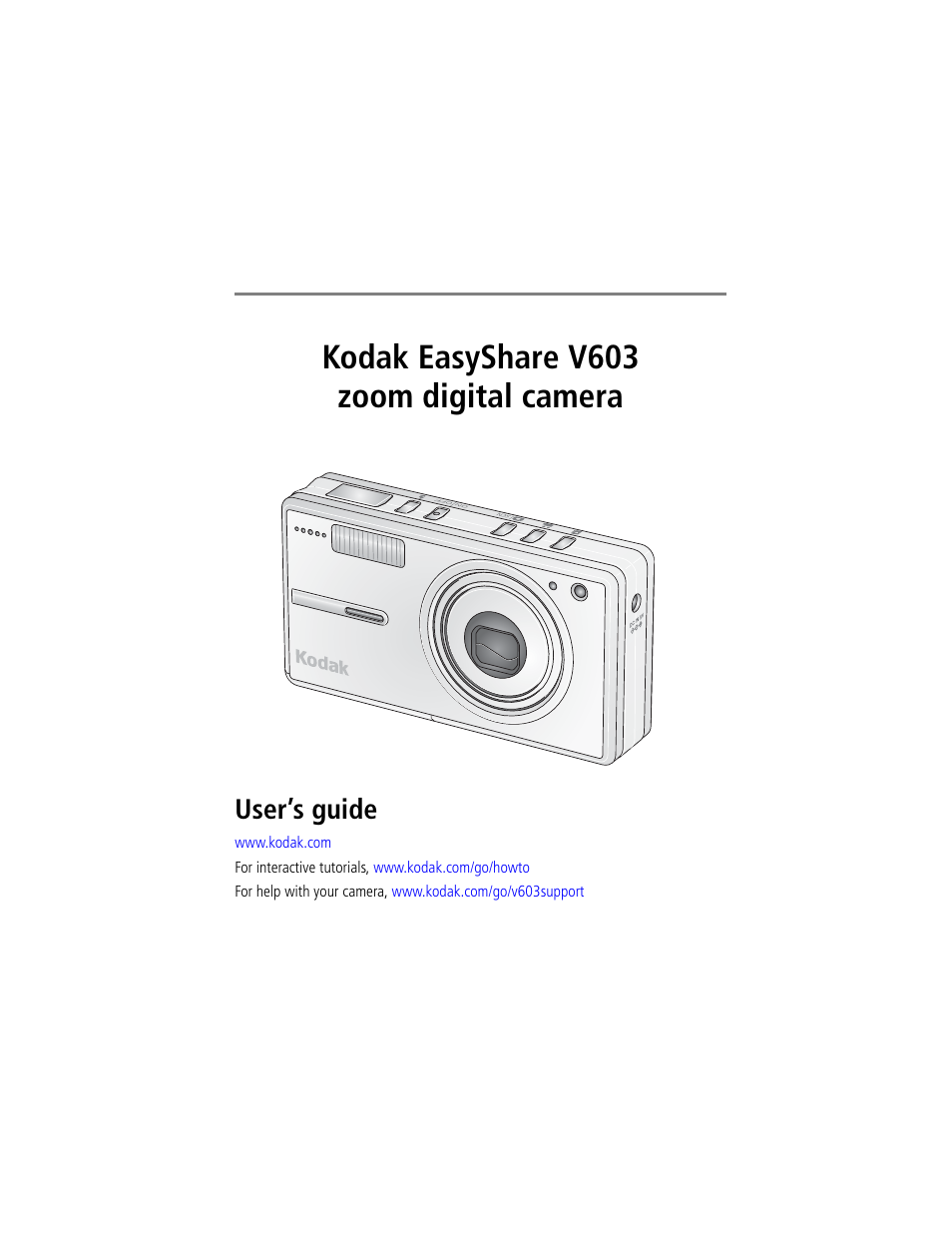 Kodak V603 User Manual | 76 pages
