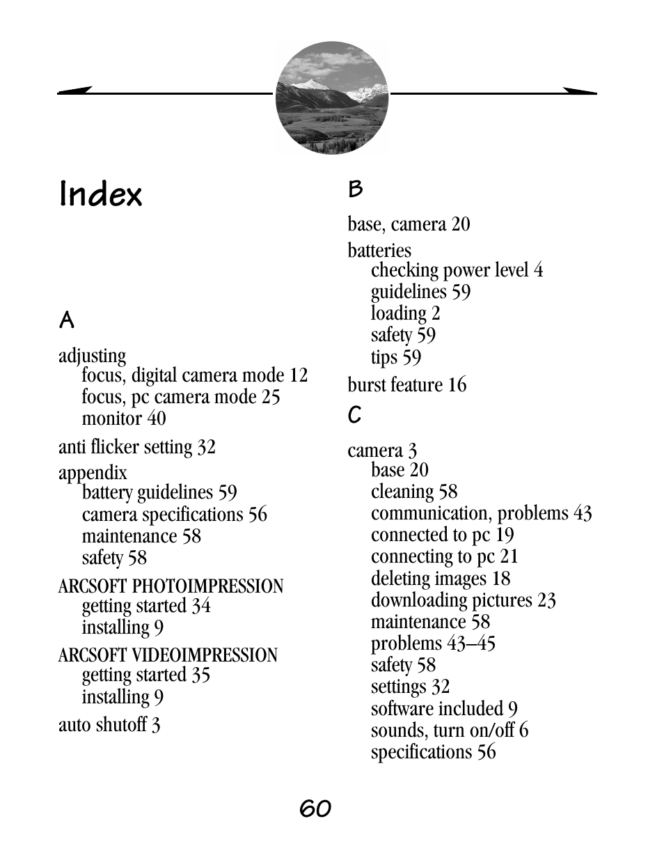 Index | Kodak EZ200 User Manual | Page 76 / 81