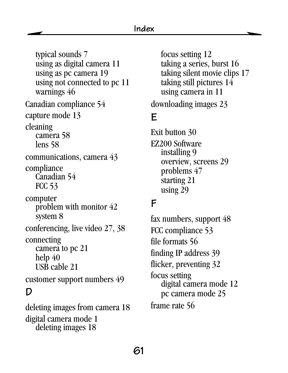Kodak EZ200 User Manual | Page 77 / 81