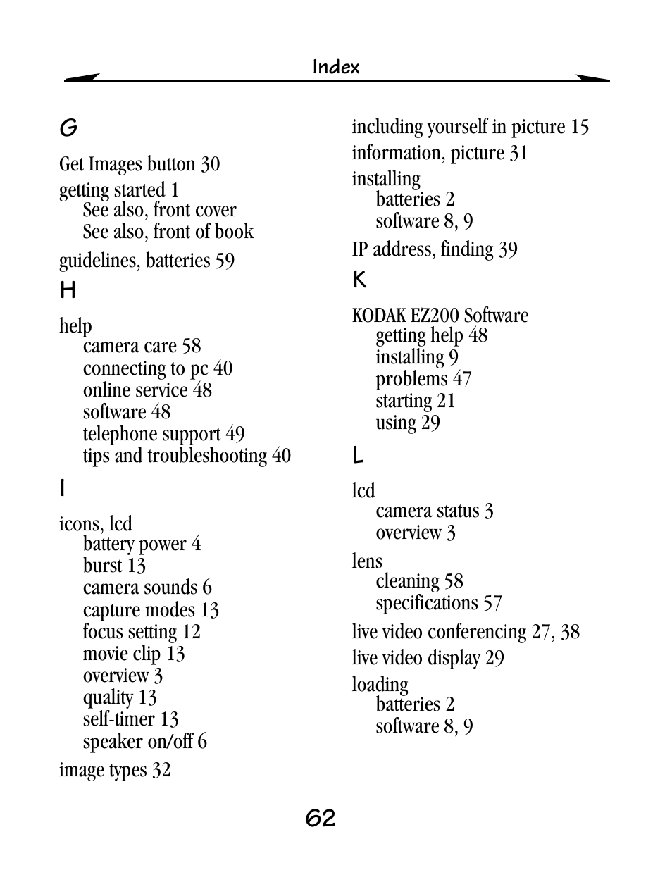 Kodak EZ200 User Manual | Page 78 / 81