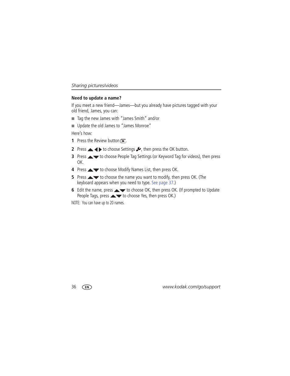 Kodak MD55 User Manual | Page 42 / 70