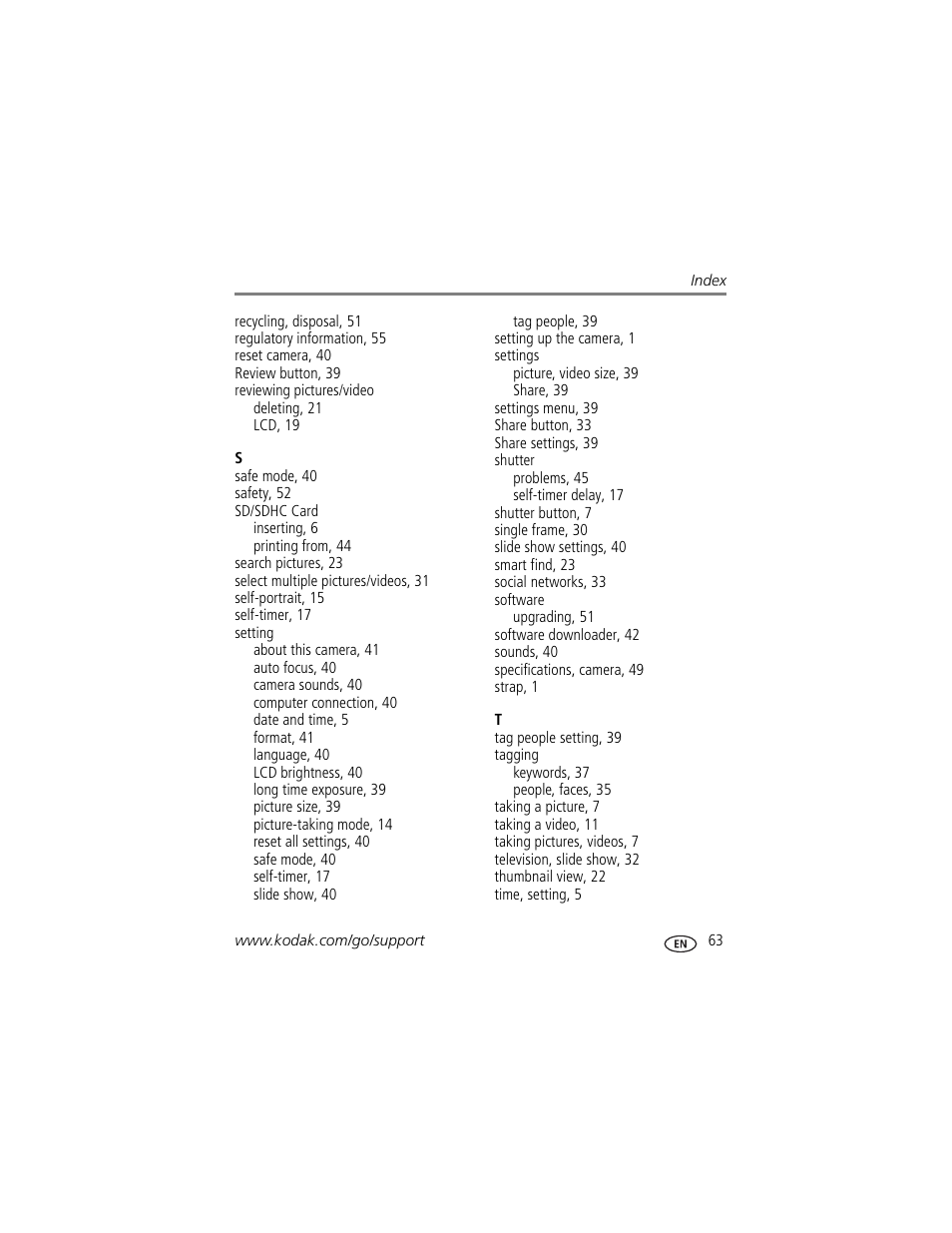 Kodak MD55 User Manual | Page 69 / 70