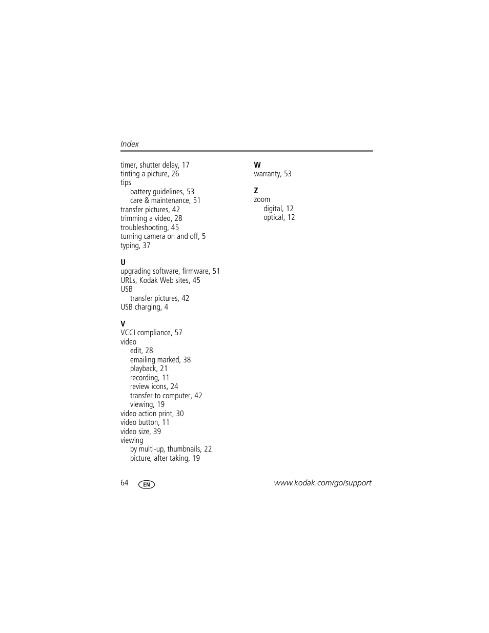 Kodak MD55 User Manual | Page 70 / 70