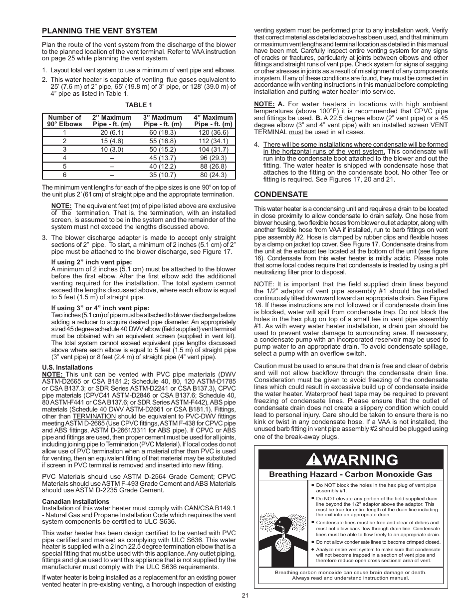 A.O. Smith BTX-80 SERIES 100 User Manual | Page 21 / 40