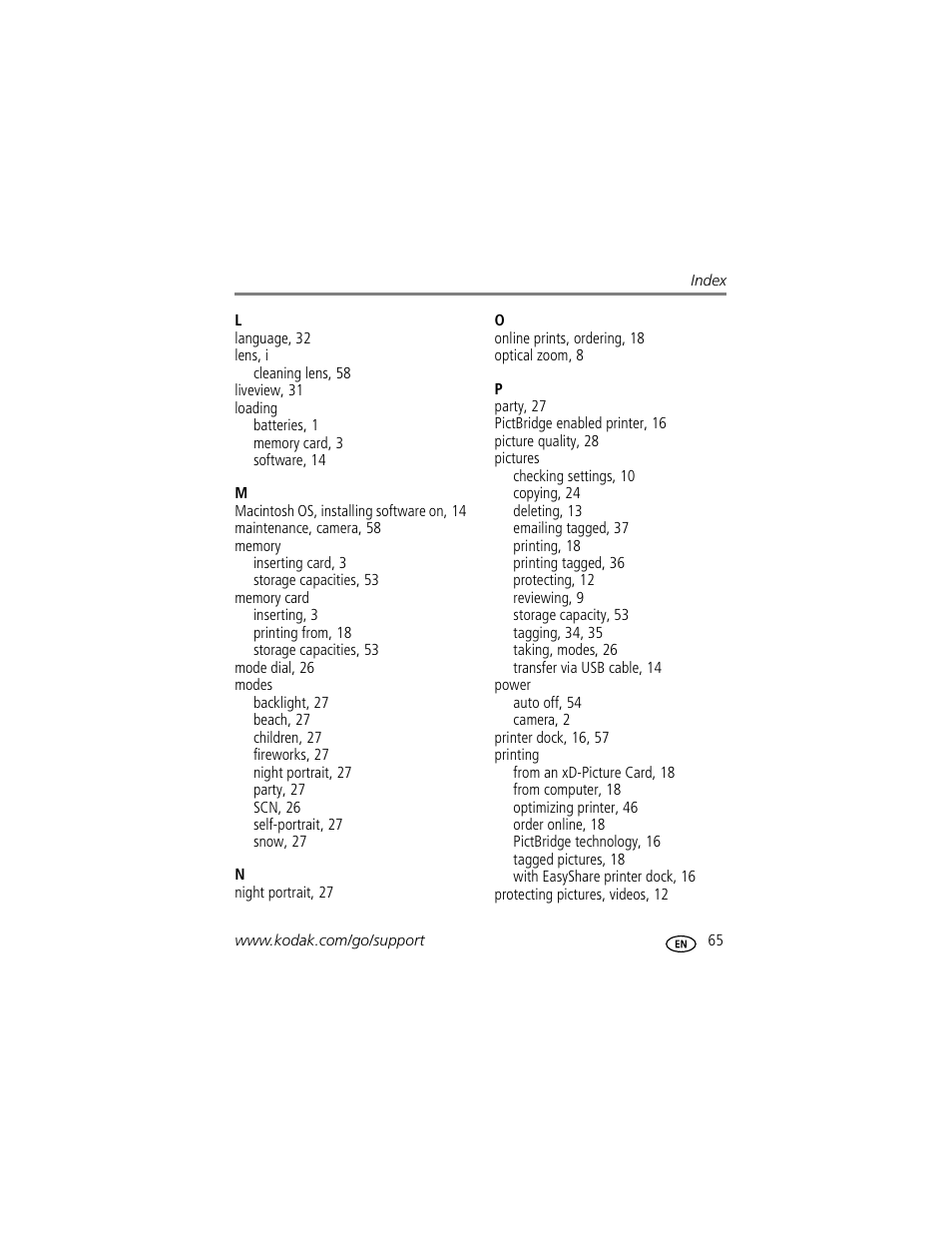 Kodak CD43 User Manual | Page 71 / 73