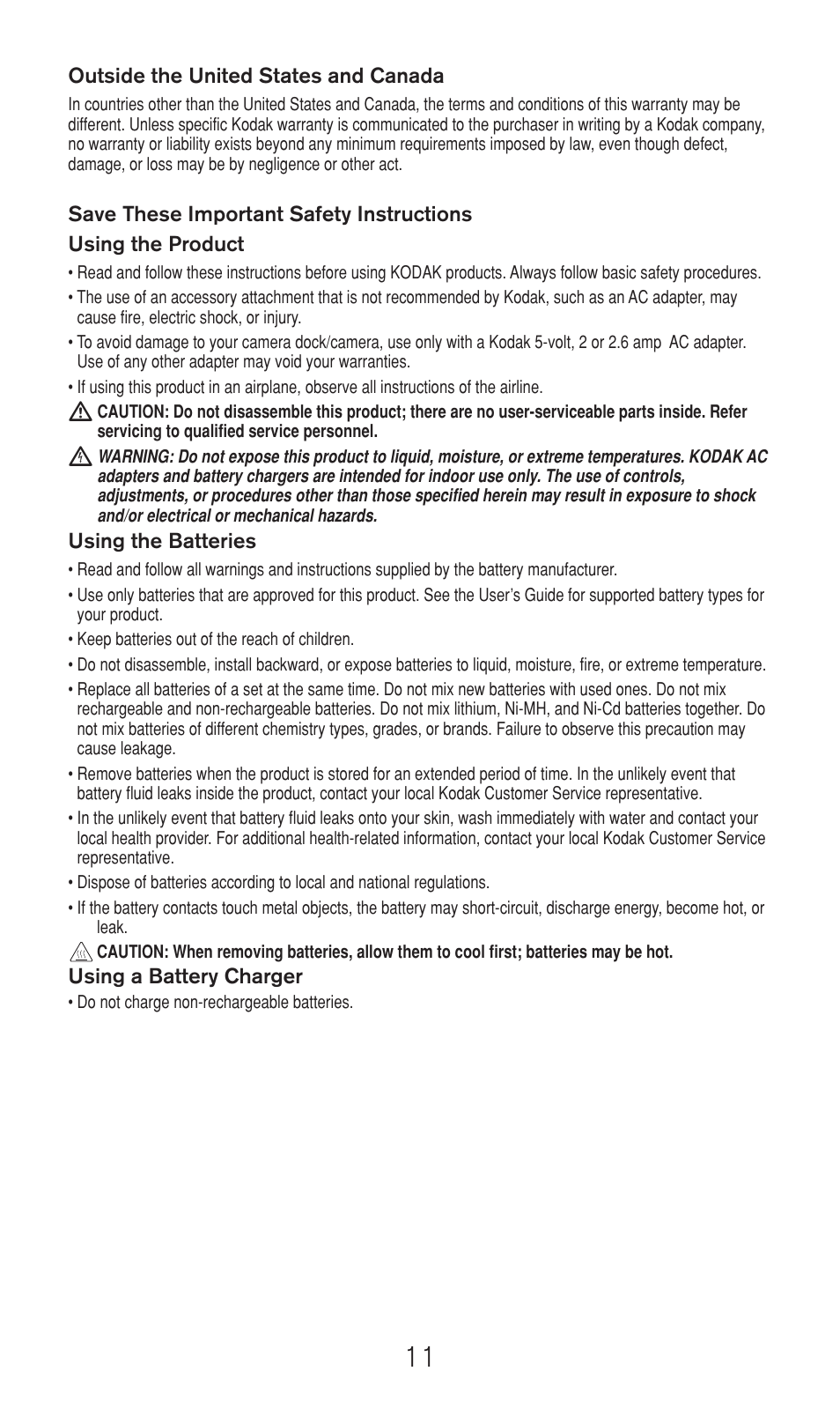 Kodak Camera Dock Series 3 User Manual | Page 11 / 32