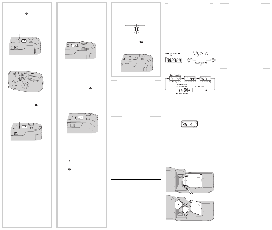 Mode on/off mode, Mode | Kodak KD60 User Manual | Page 2 / 2