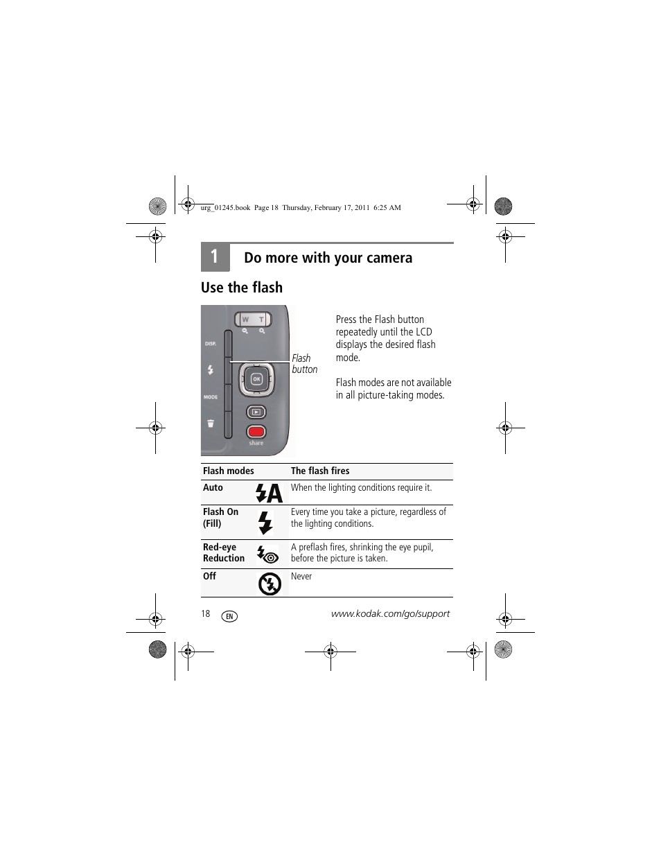 Do more with your camera, Use the flash, Do more with your camera use the flash | Kodak M583 User Manual | Page 18 / 27