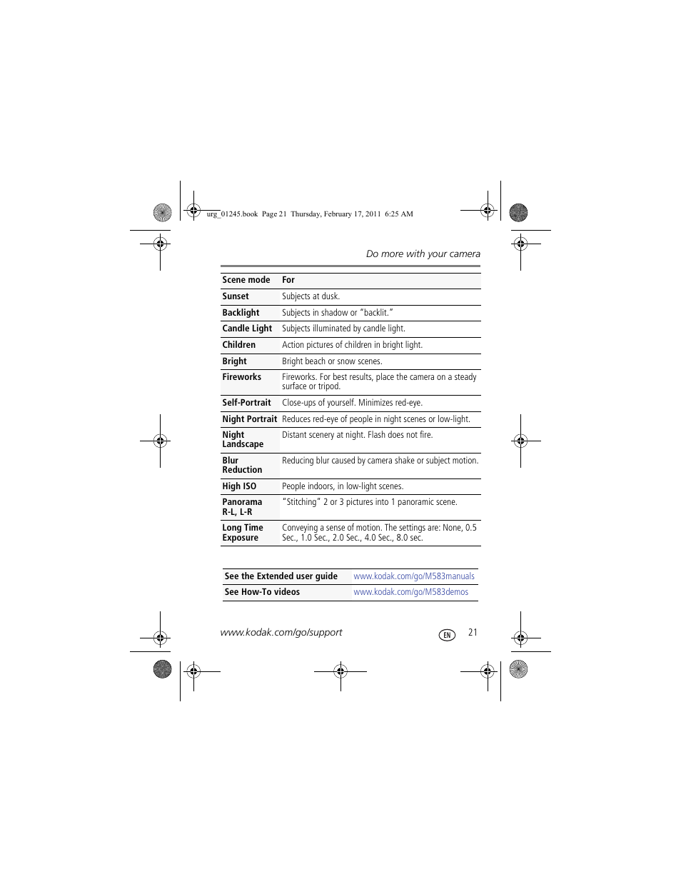 Kodak M583 User Manual | Page 21 / 27