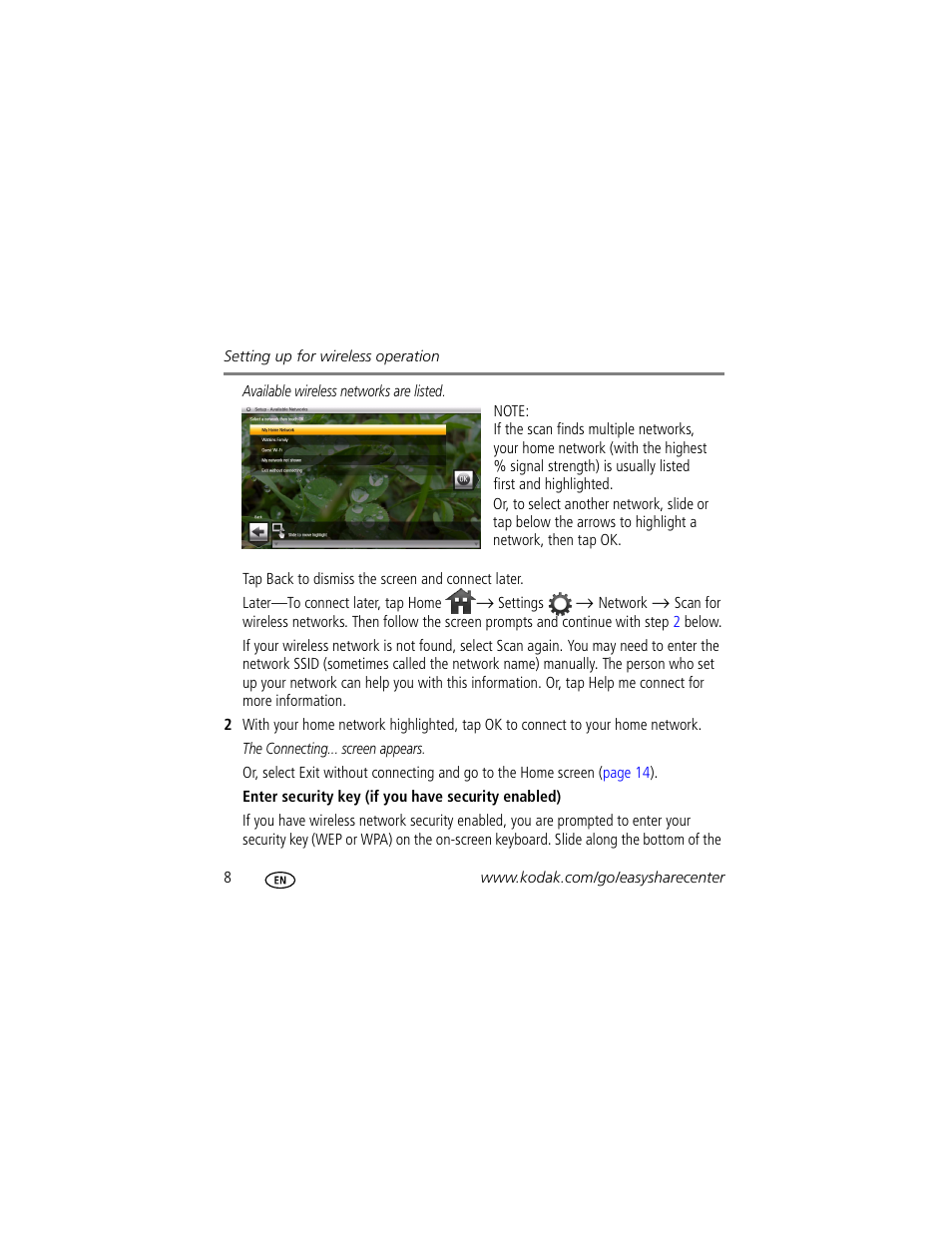 Kodak W820 User Manual | Page 8 / 30