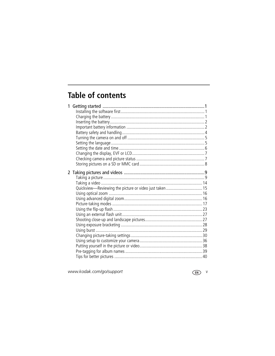 Kodak Z7590 User Manual | Page 7 / 104