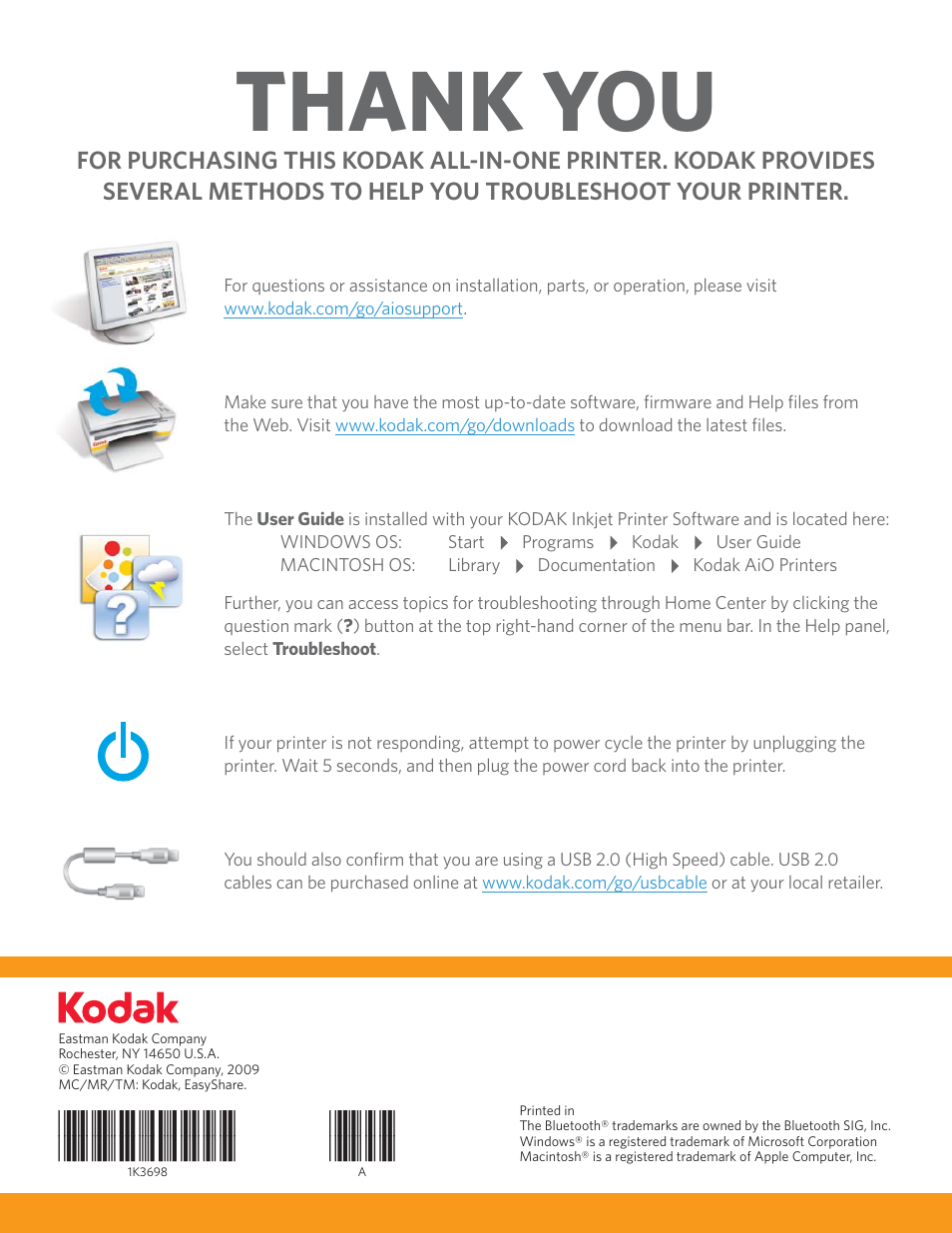 Kodak ESP 5 User Manual | Page 16 / 16