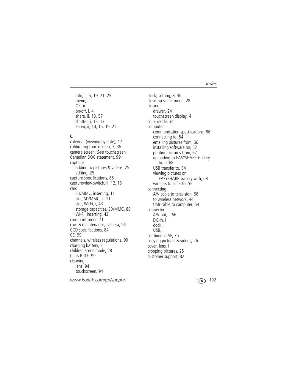 Kodak 4 MP User Manual | Page 109 / 118