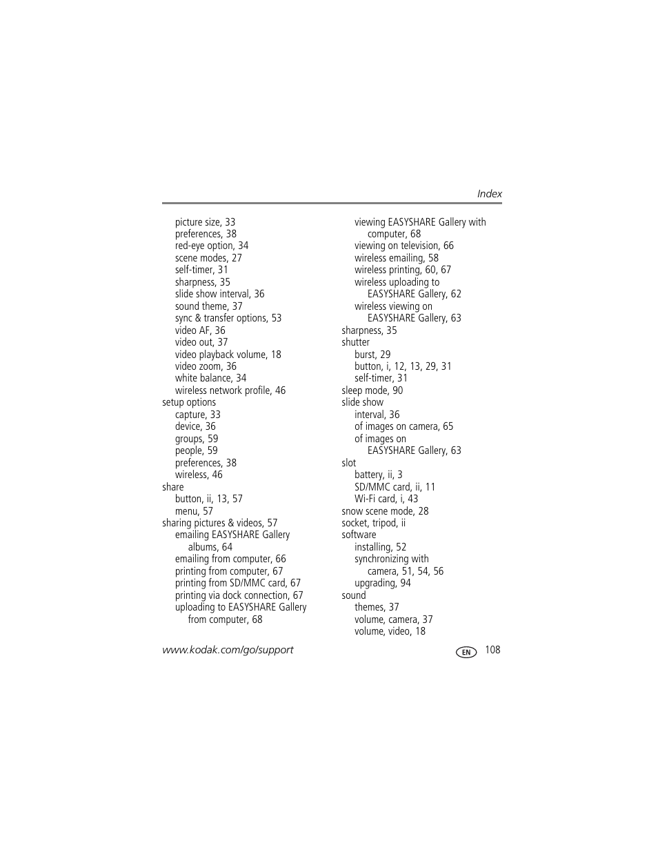 Kodak 4 MP User Manual | Page 115 / 118