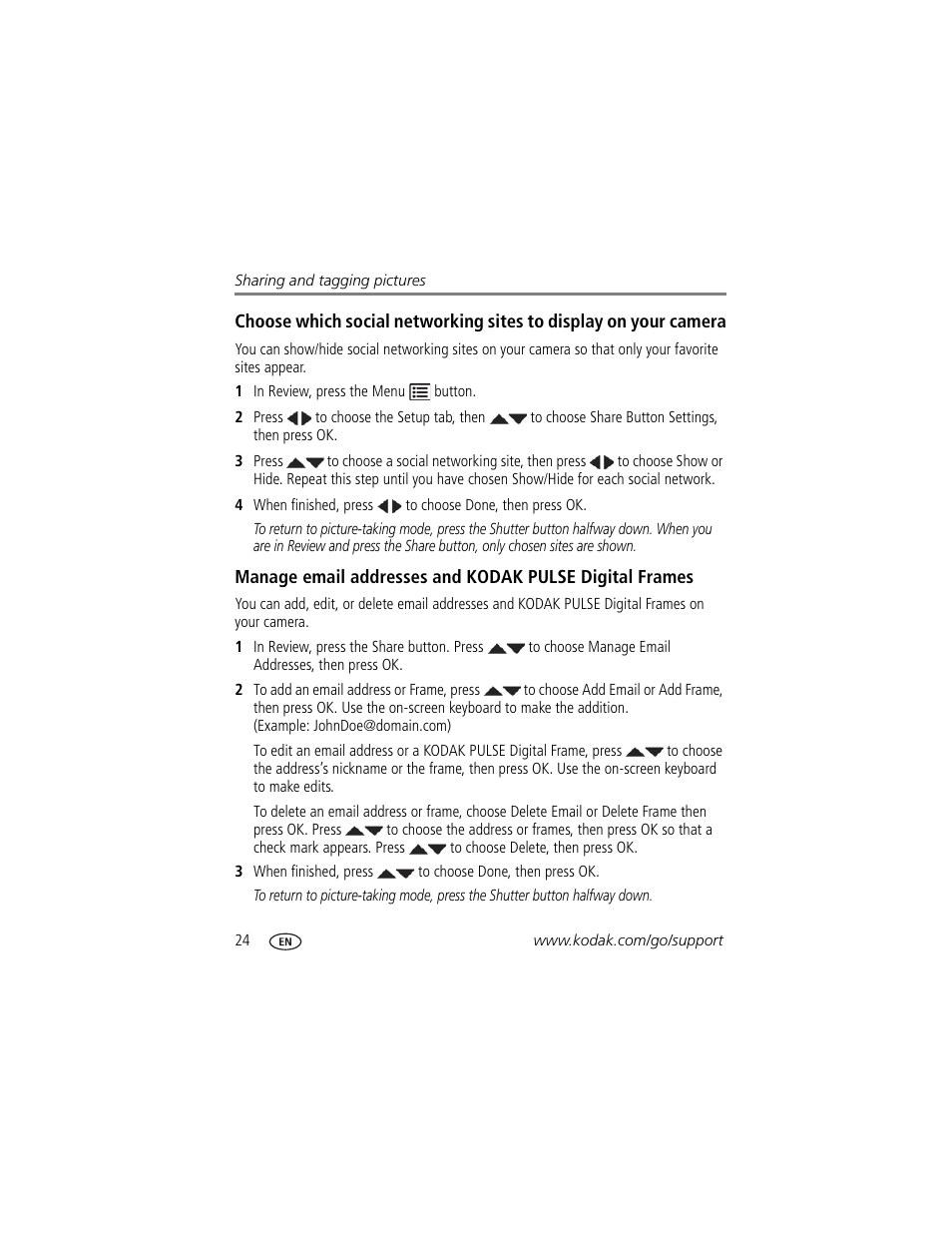 Kodak Z981 User Manual | Page 30 / 79