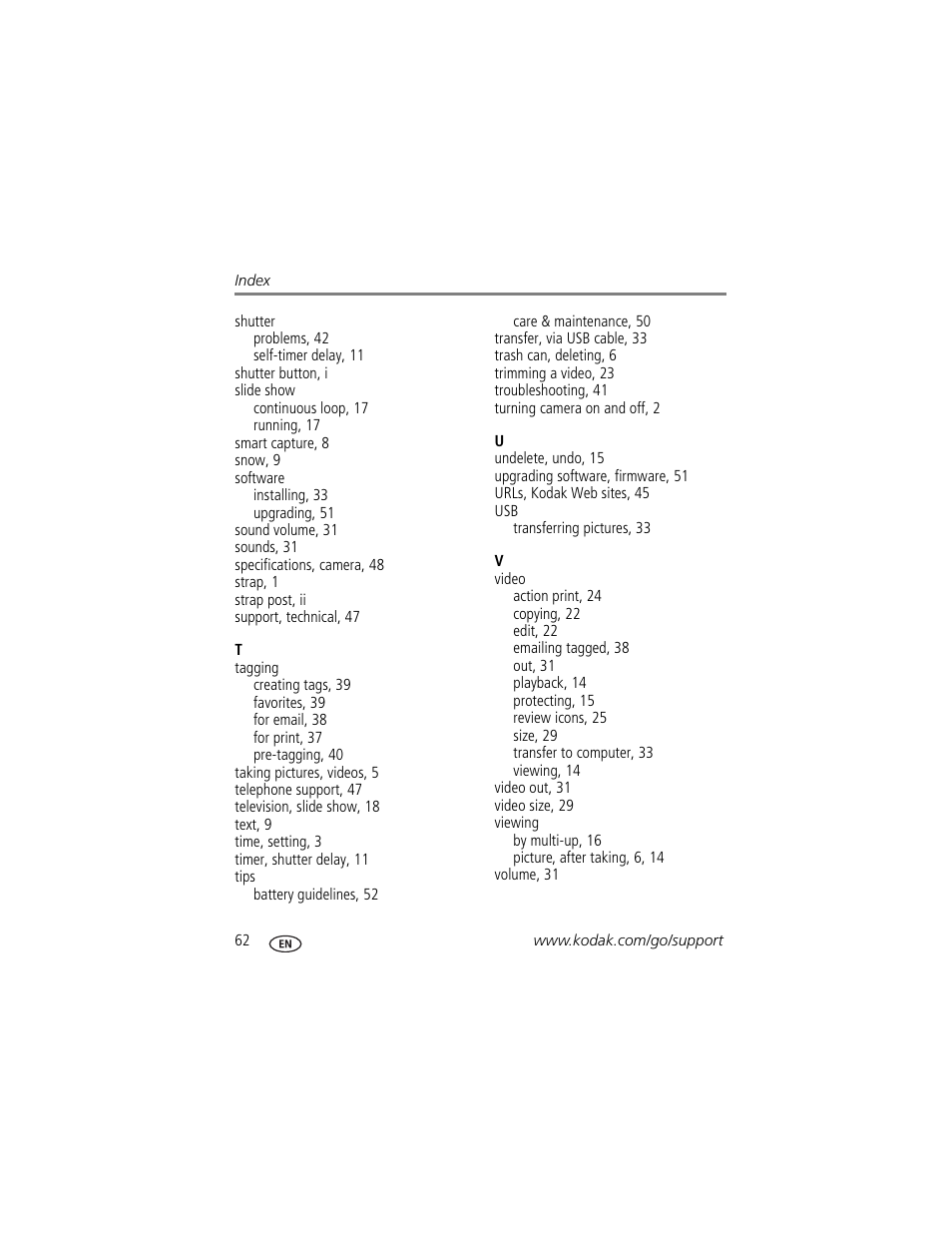 Kodak M380 User Manual | Page 68 / 69