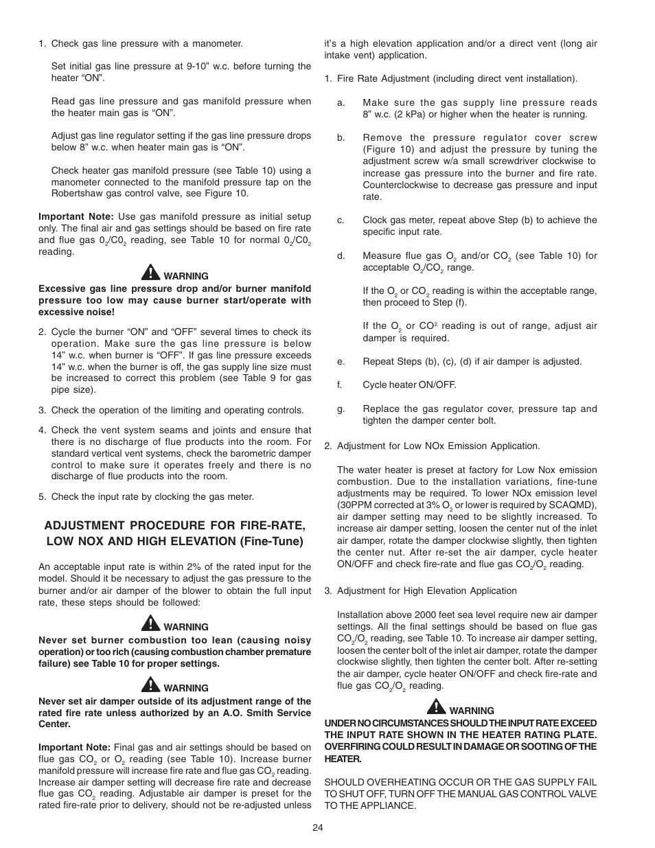 A.O. Smith 650A User Manual | Page 24 / 36