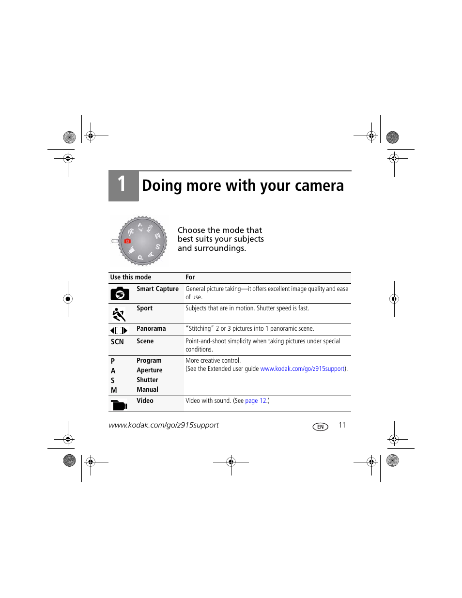 Doing more with your camera | Kodak Z915 User Manual | Page 11 / 28
