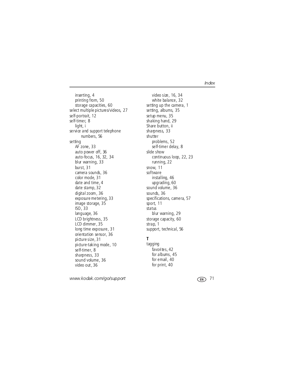 Kodak V1253 User Manual | Page 77 / 78