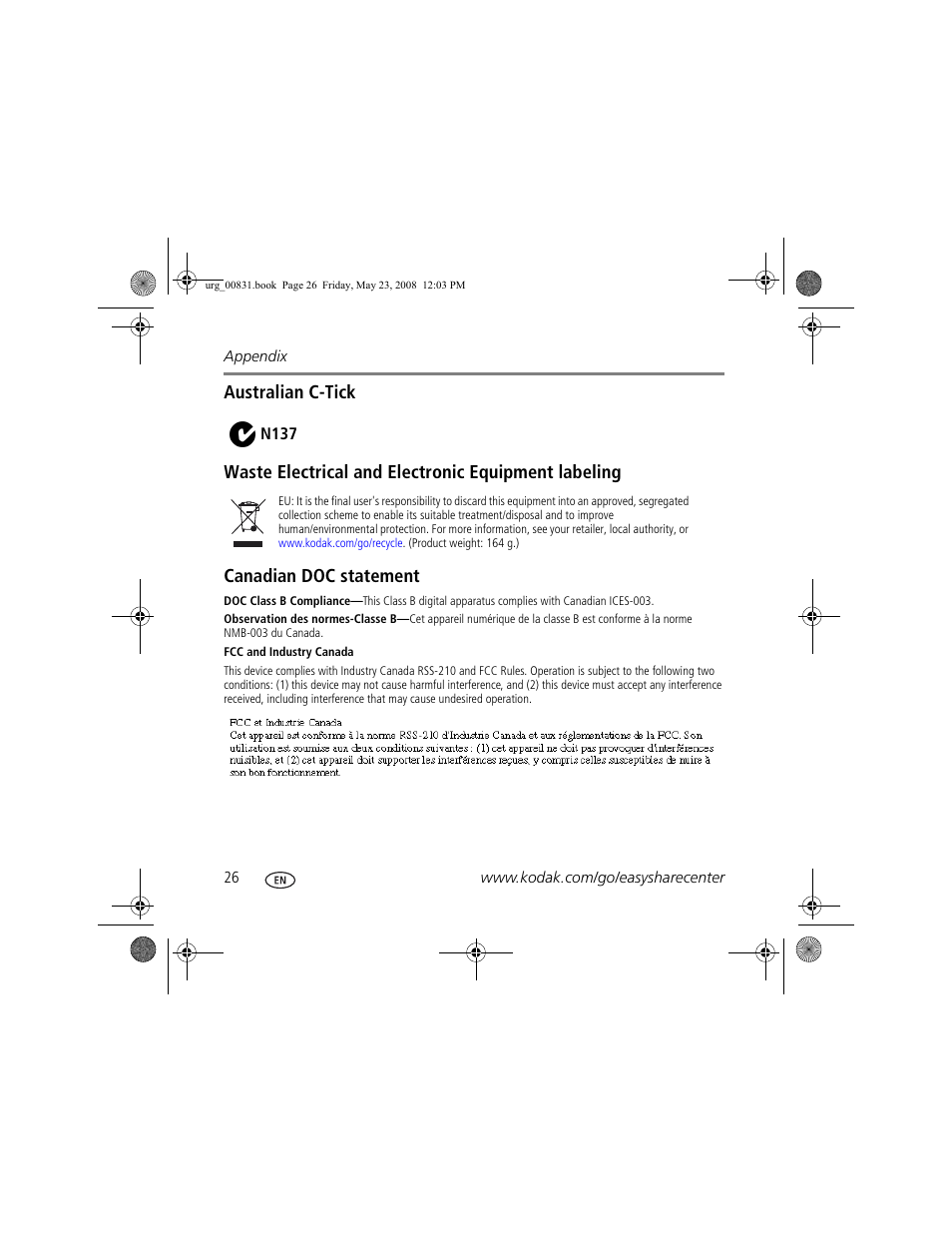 Kodak Z1085 IS User Manual | Page 26 / 28
