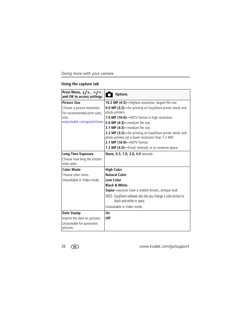Kodak M1073 IS User Manual | Page 34 / 74