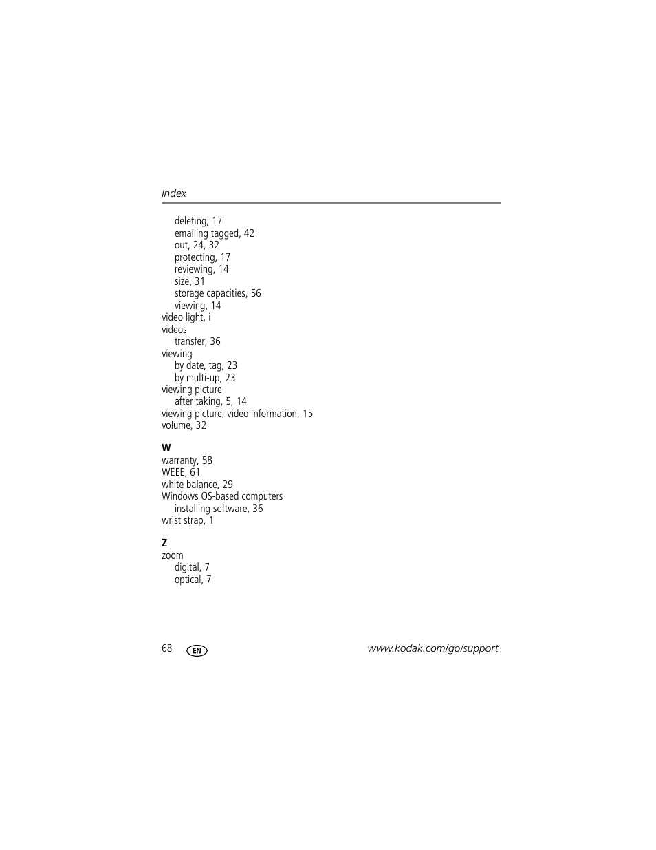 Kodak M1073 IS User Manual | Page 74 / 74