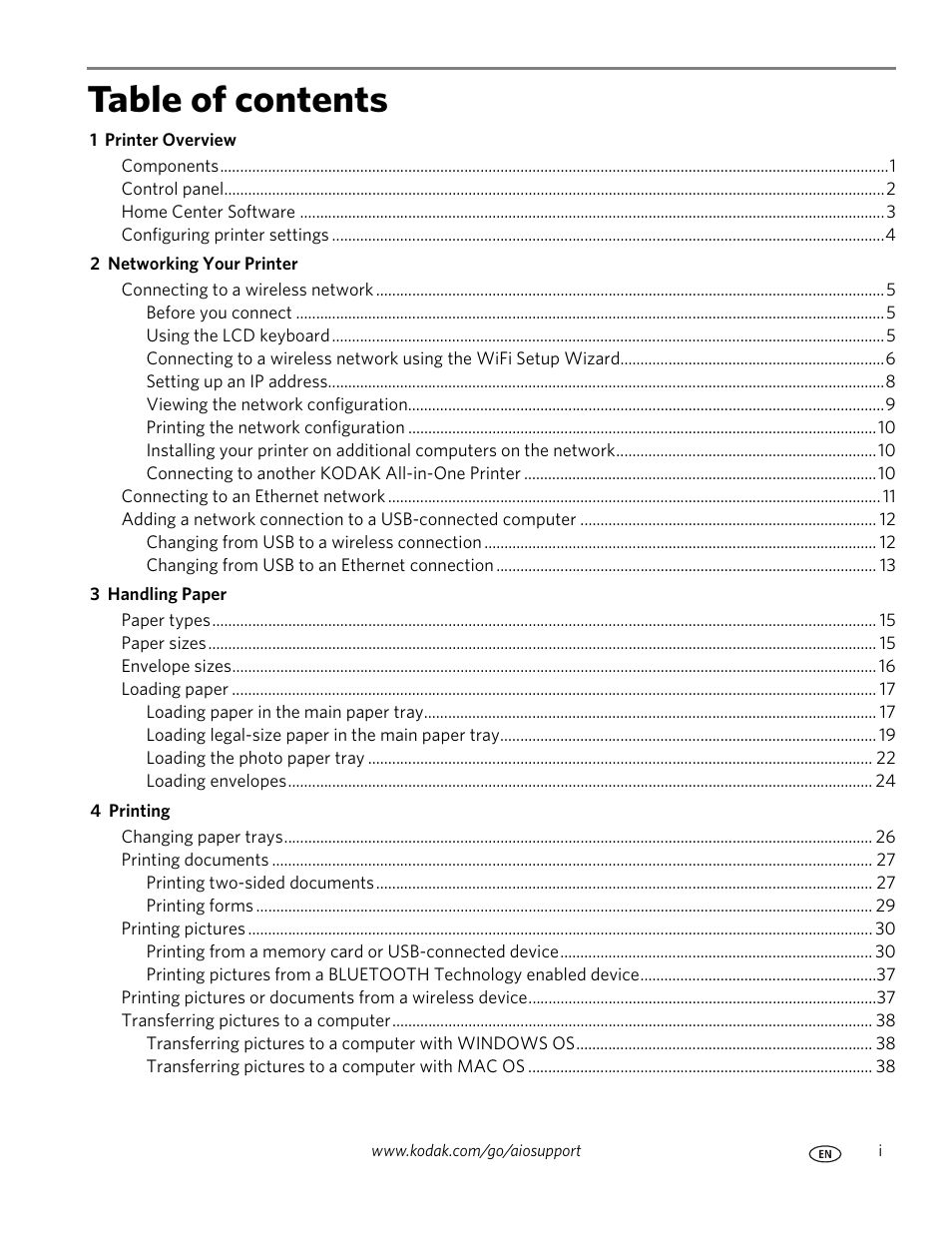 Kodak ESP 7250 User Manual | Page 3 / 95