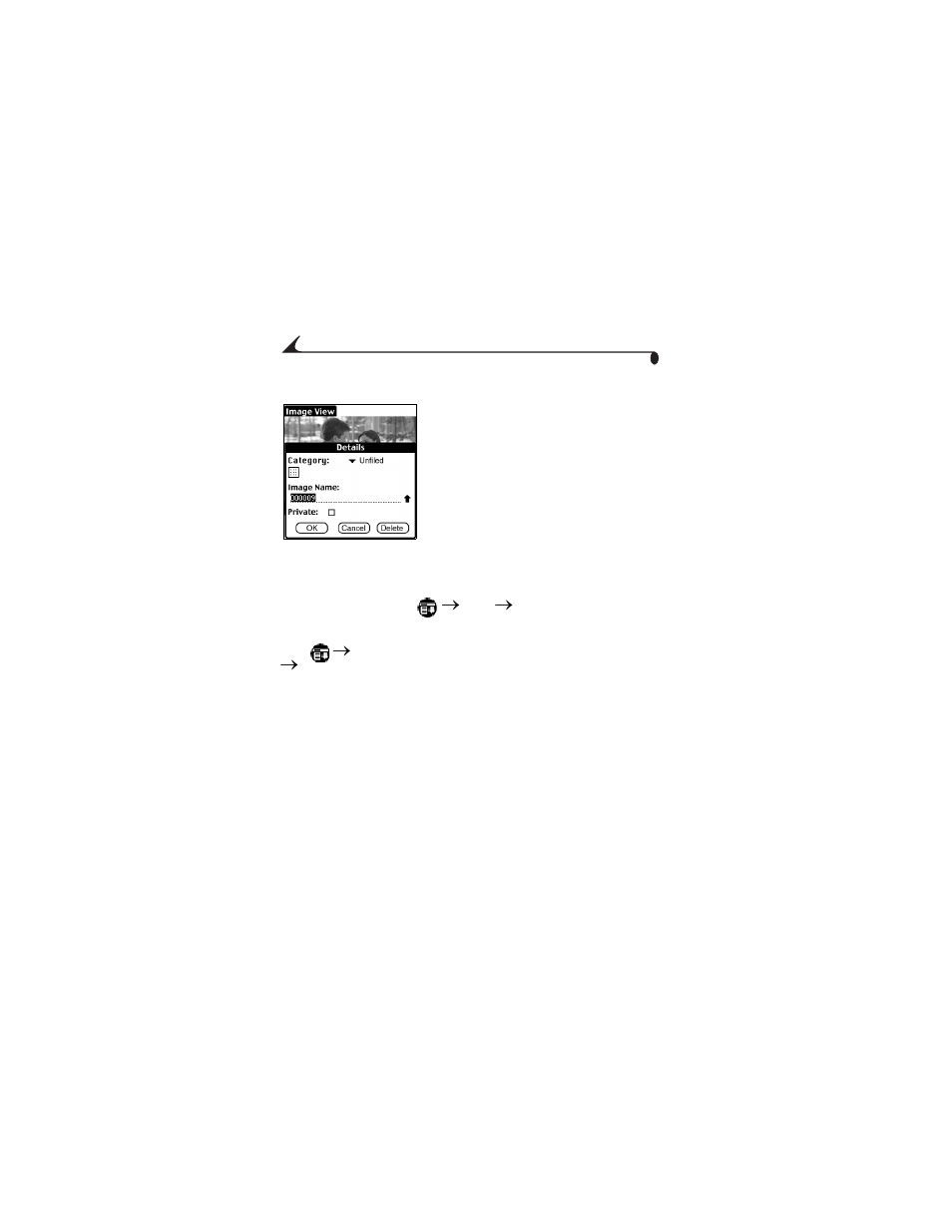 Renaming pictures, Deleting pictures, Renaming pictures deleting pictures | Kodak PALM m500 User Manual | Page 30 / 56