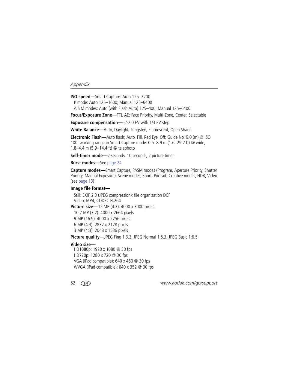 Kodak MAX Z990 User Manual | Page 70 / 84