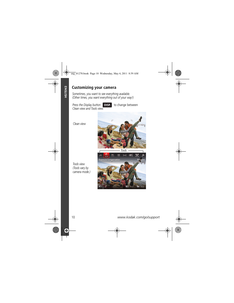 Customizing your camera | Kodak M5350 User Manual | Page 10 / 28