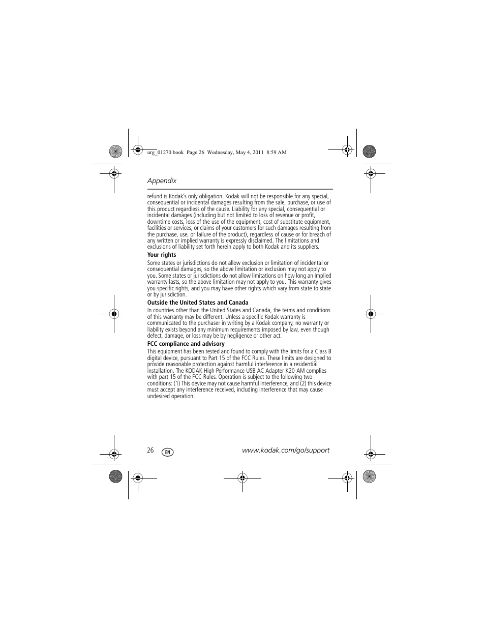 Kodak M5350 User Manual | Page 26 / 28