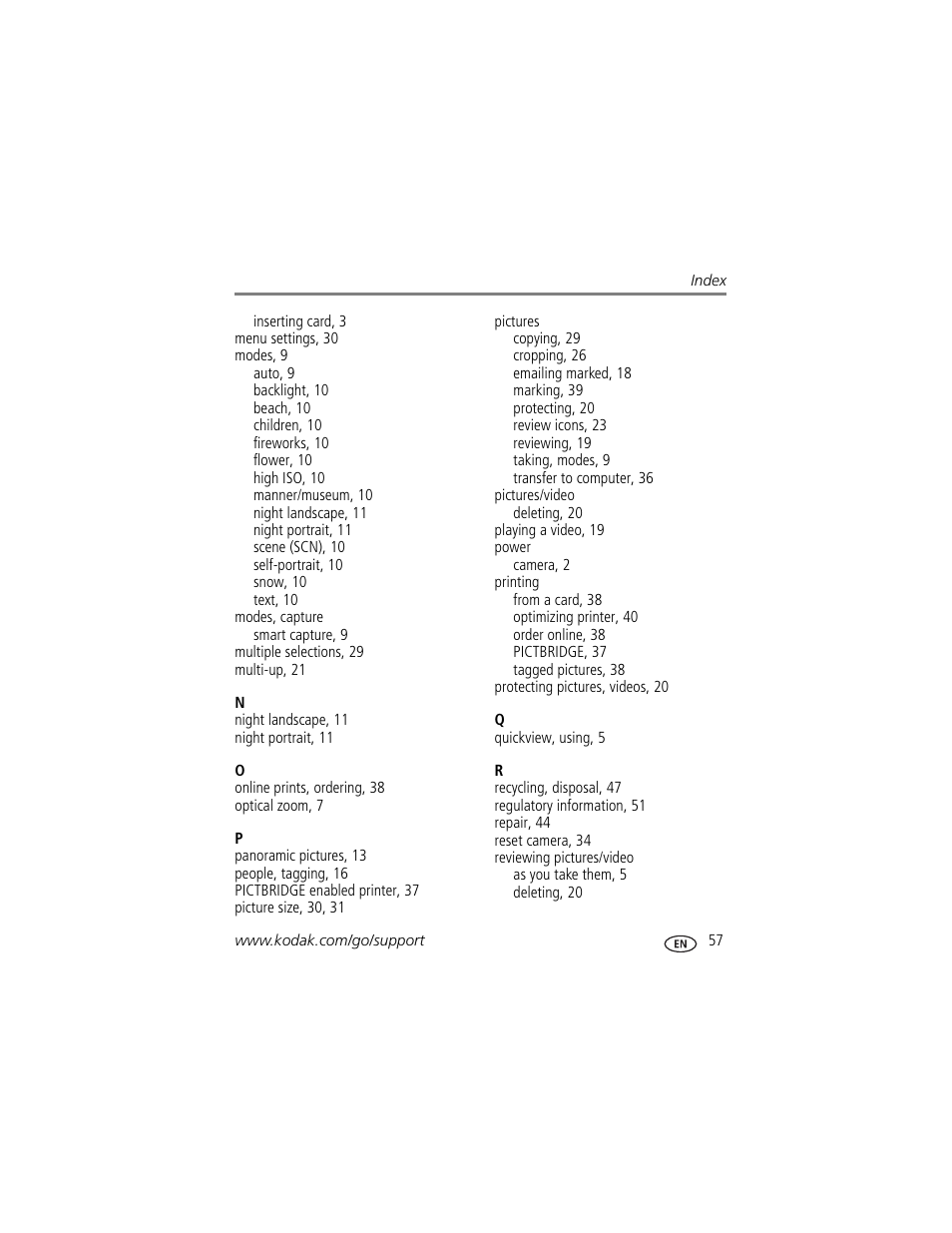 Kodak CD44 User Manual | Page 63 / 65