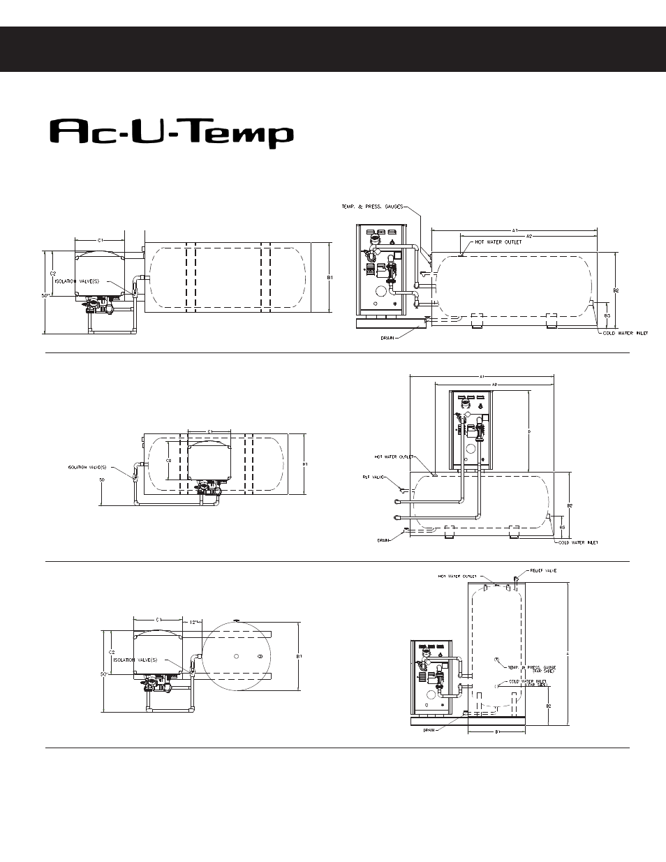 Commercial gas boilers c, Total hot water supply system using vf, Boilers | A.O. Smith ACMSS00507 User Manual | Page 3 / 4