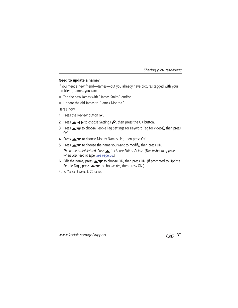 Kodak M5350 User Manual | Page 43 / 70