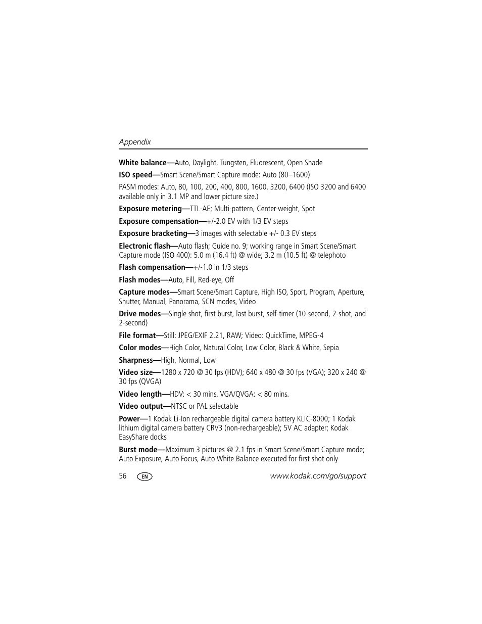 Kodak Z1015 IS User Manual | Page 62 / 77