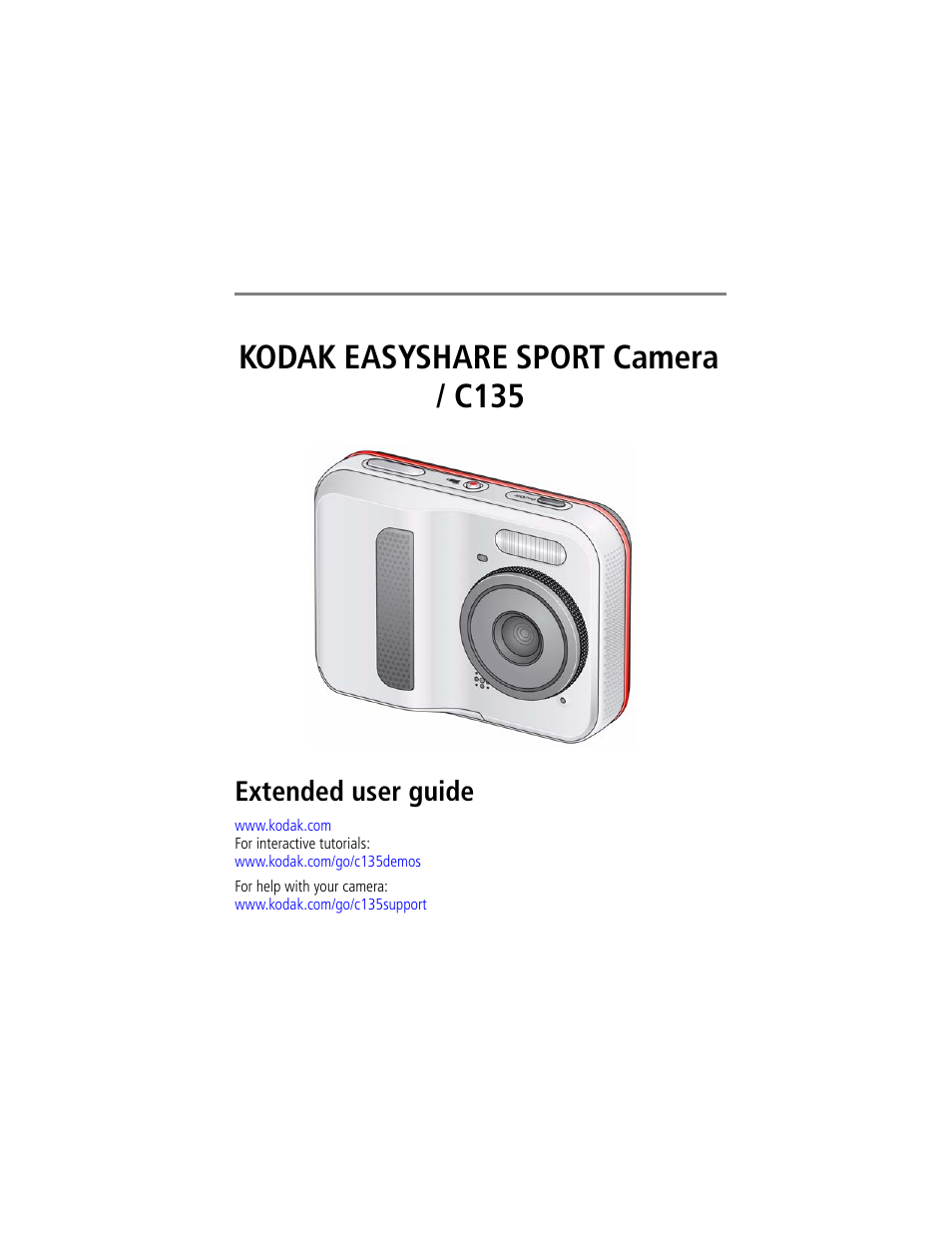 Kodak SPORT C135 User Manual | 71 pages