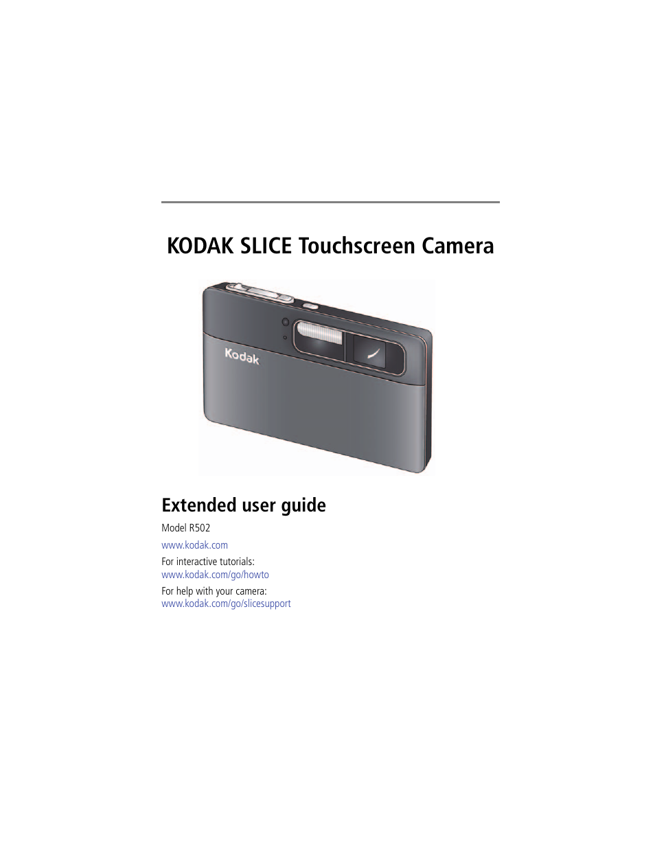 Kodak SLICE User Manual | 70 pages