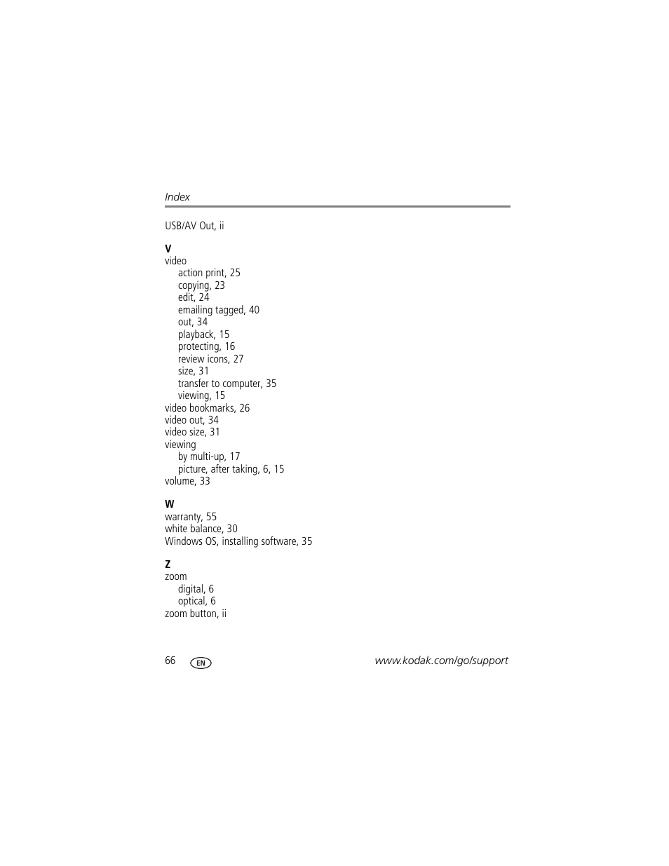 Kodak M420 User Manual | Page 72 / 72