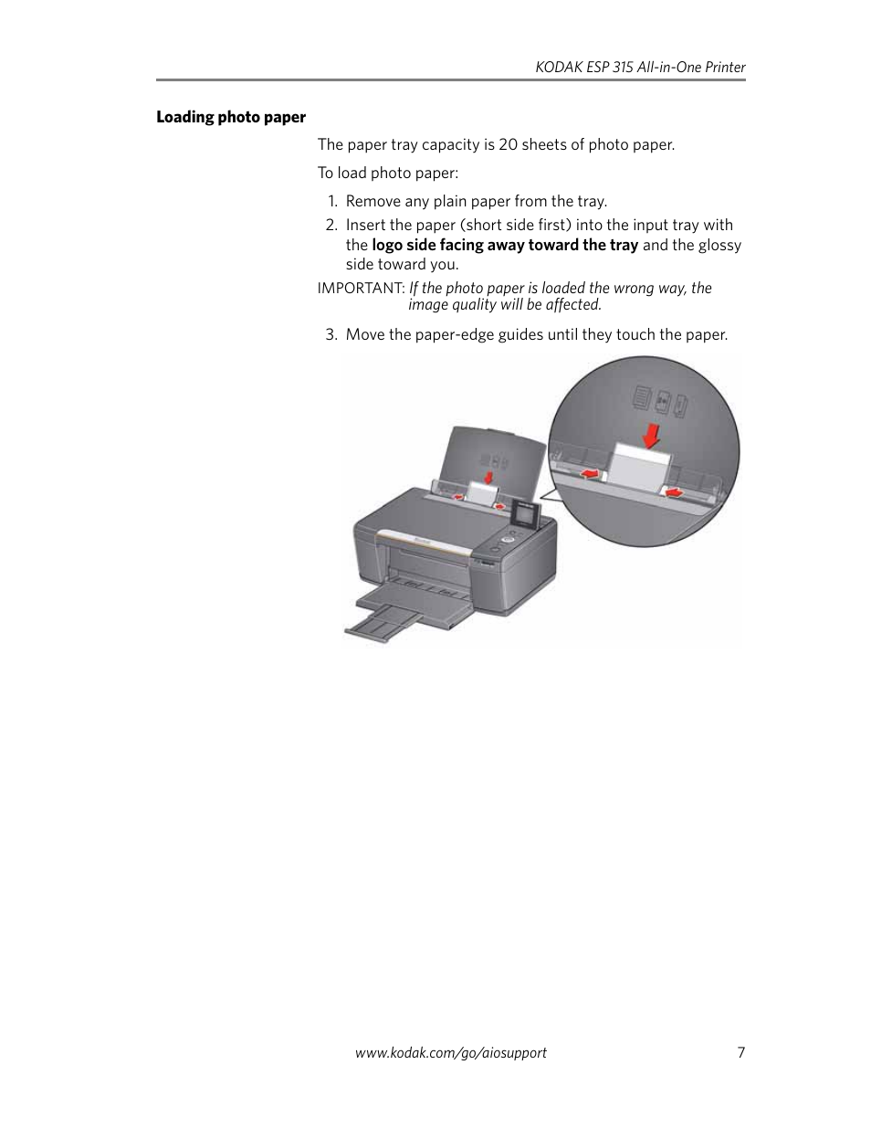 Kodak ESP C315 User Manual | Page 9 / 20